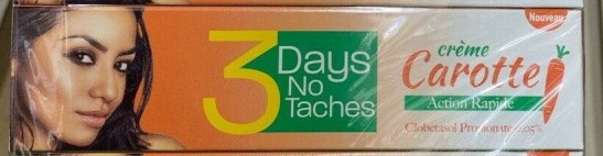 3 days no taches cream carrot tube