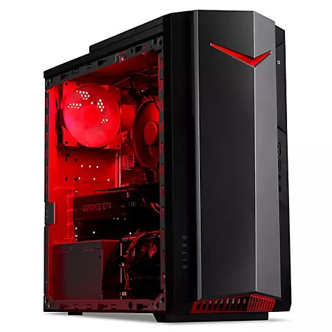Acer Nitro 50 N50-620-UA14 Desktop, Intel Core i5-11400F Processor, 8GB Memory, 512GB SSD, GeForce GTX 1650 Graphics