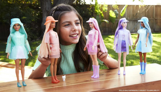 Barbie Color Reveal Doll, Sunshine and Sprinkles Series with 7 Surpises, Color-Change Transformation