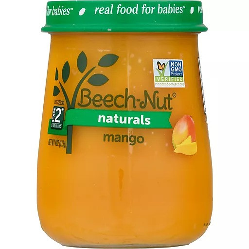 Beech Nut Naturals Stage 2 (6 Months+) Mango 4 Oz