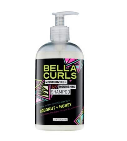 bella curls hydrating & nourishing shampoo| 12 0z