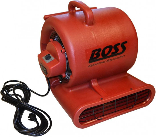 BOSS equipo de limpieza Soplador Ventilador 3 Velocidades, 120 V, color rojo