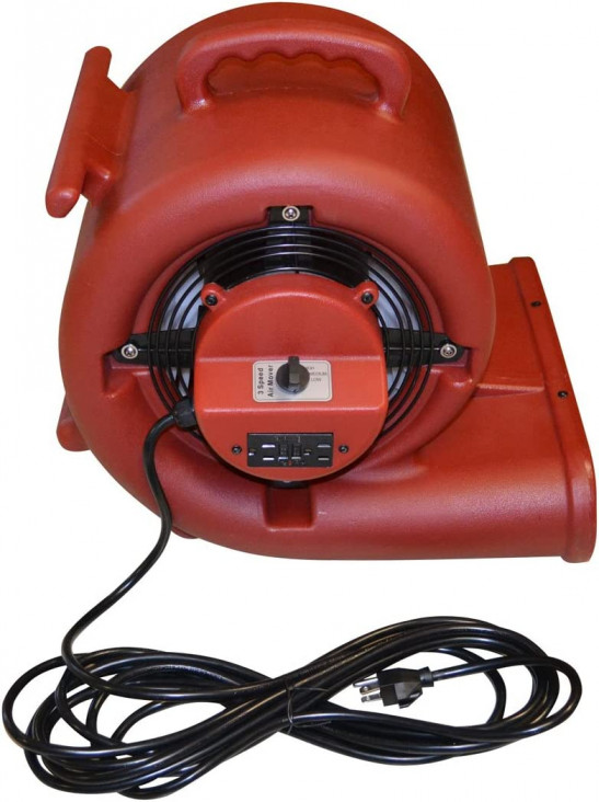 BOSS equipo de limpieza Soplador Ventilador 3 Velocidades, 120 V, color rojo