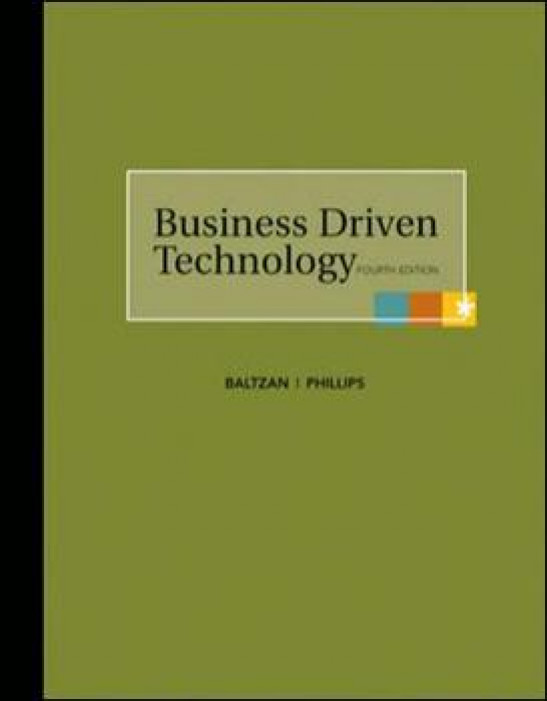 business driven technology 4th edition