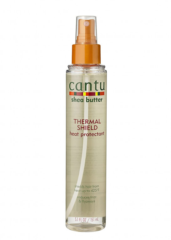 cantu thermal shield heat protectant with shea butter, 5.1 fl oz