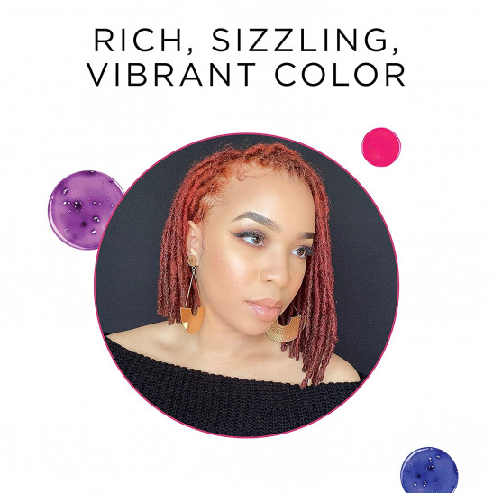 Clairol JAZZING No Ammonia, No Peroxide Haircolor (w/Sleek Brush) Temporary, Semi-Permanent Hair Color Dye, Adds Rich, Shiny Colors