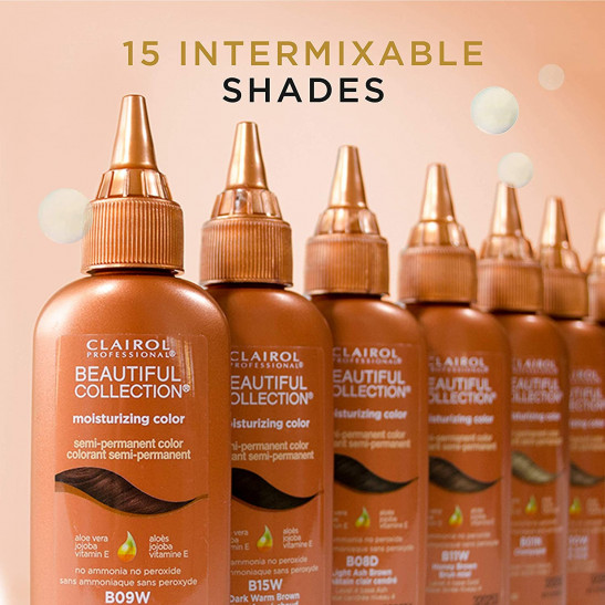 clairol professional beautiful collection, semi-permanent hair color for gray coverage