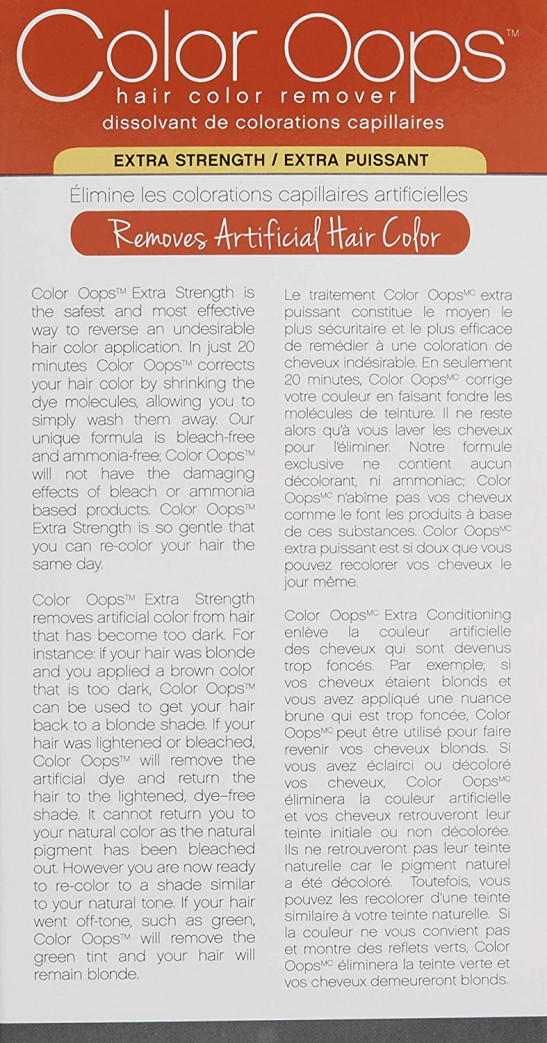 Color Oops Developlus Color Oops Color Remover (extra Strength)