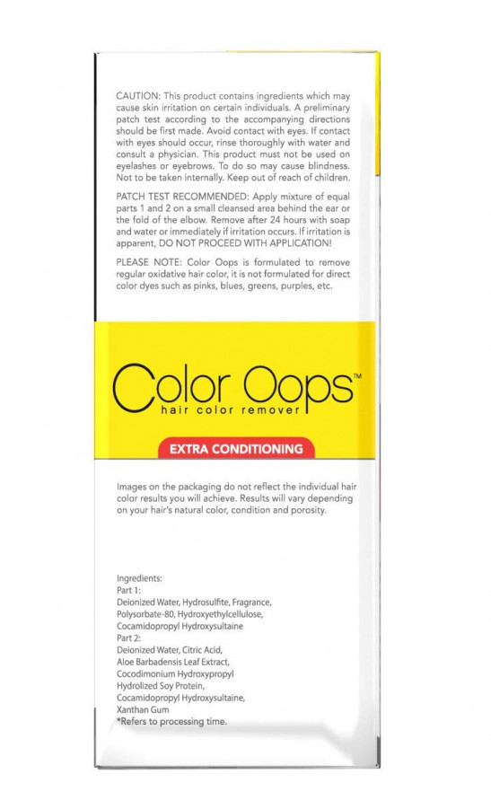 Color Oops Extra Conditioning Hair Color Remover, Pac