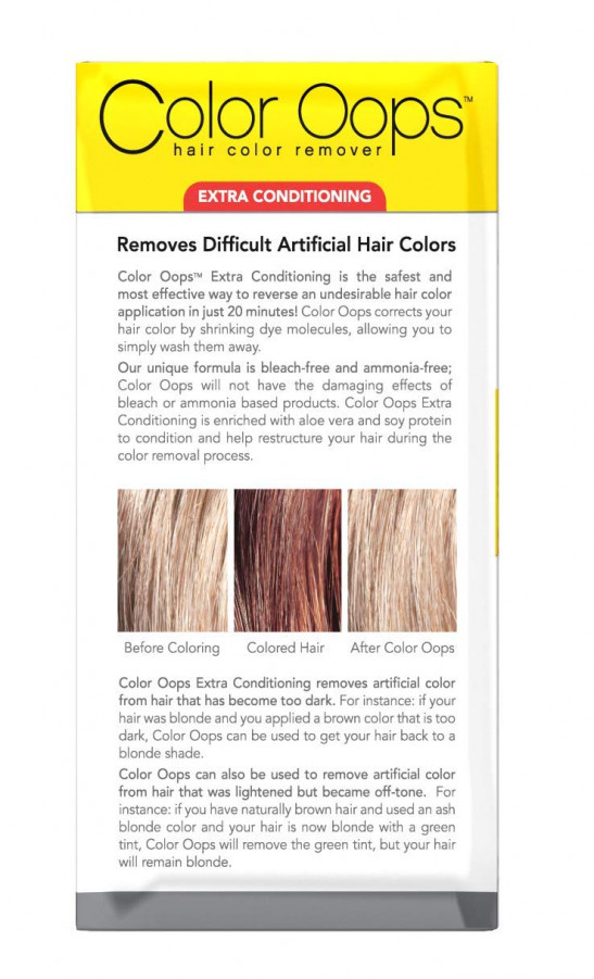Color Oops Extra Conditioning Hair Color Remover, Pac