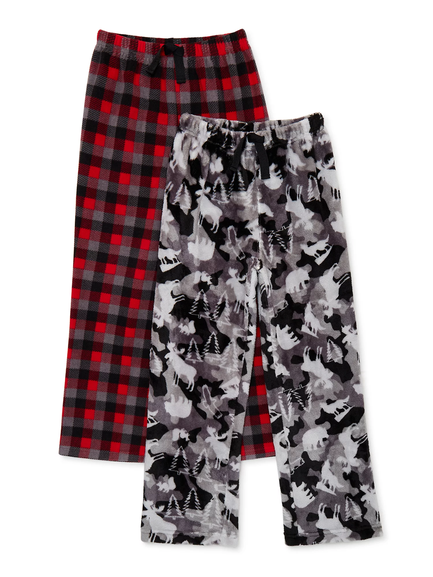 Red Plaid/Moose Print