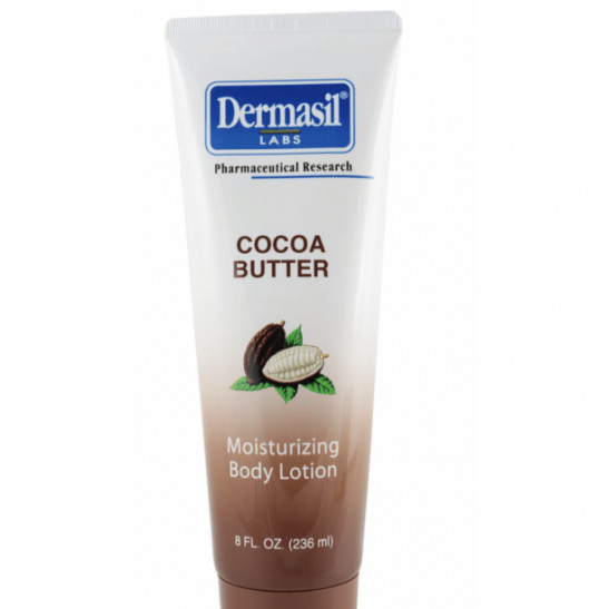 dermasil cocoa butter lotion, 8 oz. tube