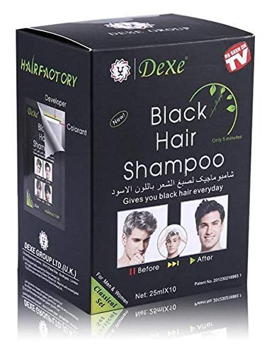 dexe black hair shampoo natural black