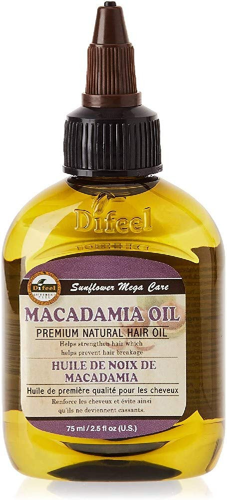 difeel premium mega care natural hair oil - macadamia oil