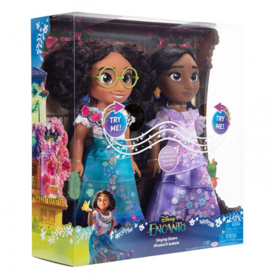 Disney's Encanto Singing Sisters Mirabel and Isabela Fashion Toddler Doll  Gift Set