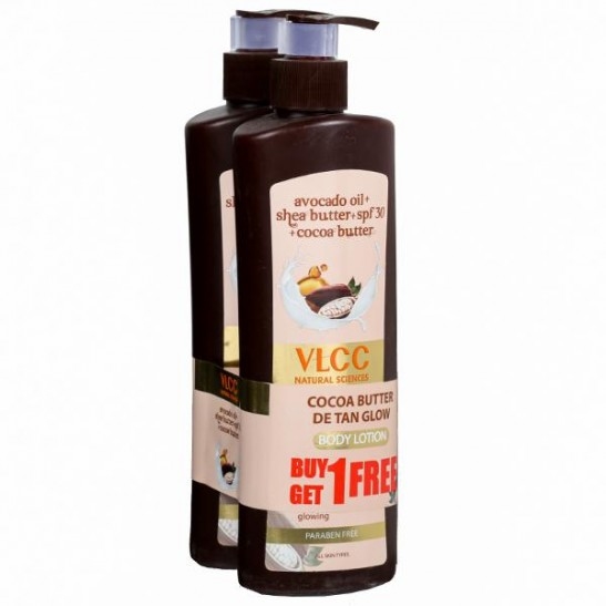 VLCC Cocoa Butter De-Tan Glow Body Lotion | Buy 1 Get 1 Free