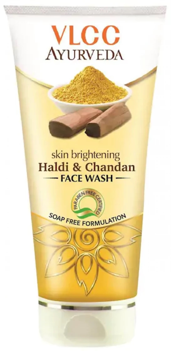 vlcc skin brightening haldi & chandan facewash | 100 ml tube