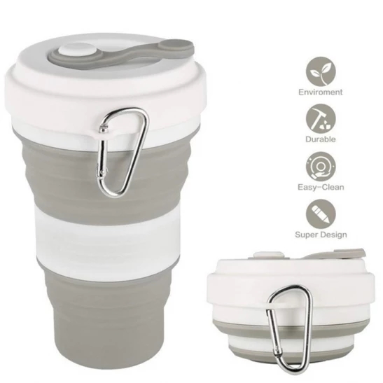 Collapsible reusable coffee cup | Travel Folding