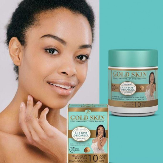 gold skin face lightening & toning cream with snail slime