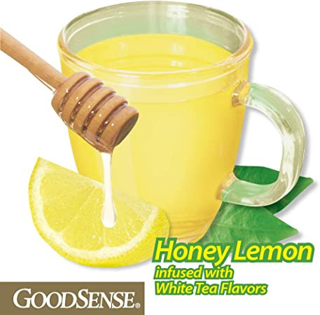 GoodSense Nighttime Resfriado severo, tos y gripe, alivia temporalmente la congestión nasal, tos, secreción nasal, estornudos, dolor corporal, dolor de garganta, dolor de cabeza, fiebre, té verde, 6 unidades