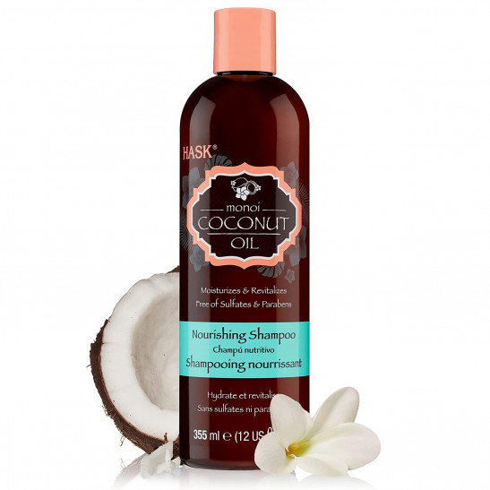 hask monoi coconut oil nourishing shampoo| 33 ml