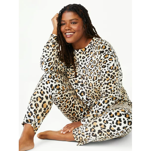 Winter White Leopard Print