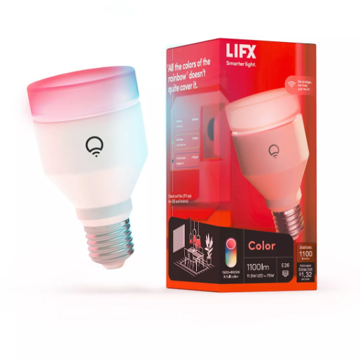 100-Lumen A19 E26 Edison Screw Color LED Light Bulb