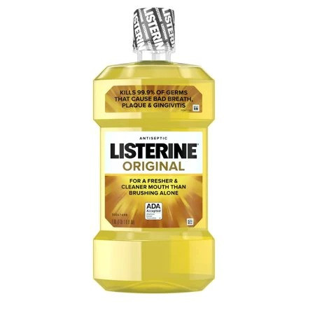 Listerine Antiseptic Mouthwash Spearmint/Original 1.0 L "2-PACK