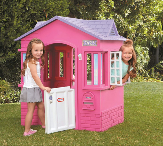 Little Tikes Cape Cottage House, Pink - Pretend Playhouse for Girls Boys Kids 2-8 Years Old