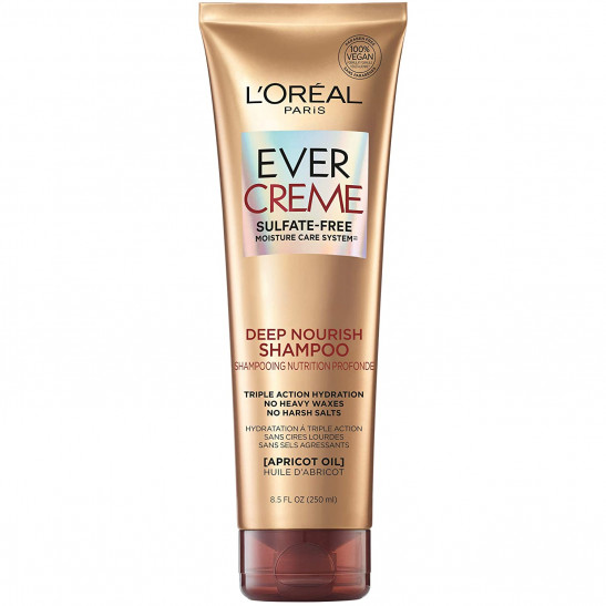 l'oreal paris evercreme sulfate free deep nourish shampoo| 8.5 oz