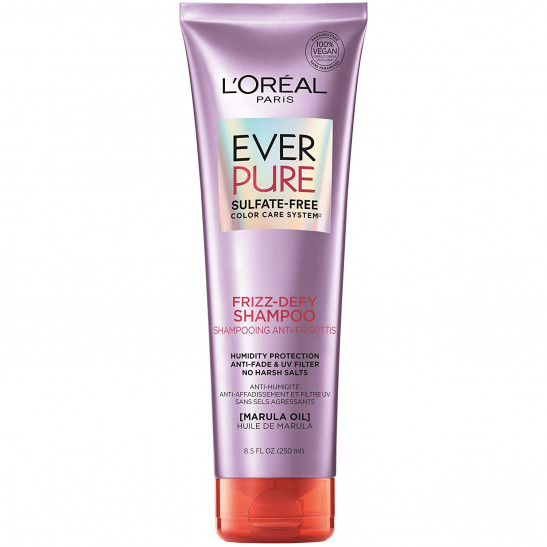 l'oreal paris everpure sulfate free frizz defy shampoo| 8.5 oz