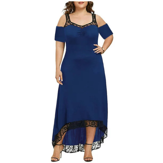 LWZWM Formal Dresses for Women Rockabilly Dress Plus Size Short Sleeve Solid Lace Strapless Maxi Dress Party Dress Night Dress Lolita Dress Goth Dress Floral Dress Ethnic Dress