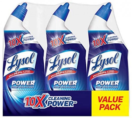 lysol power toilet bowl cleaner | 3 count set