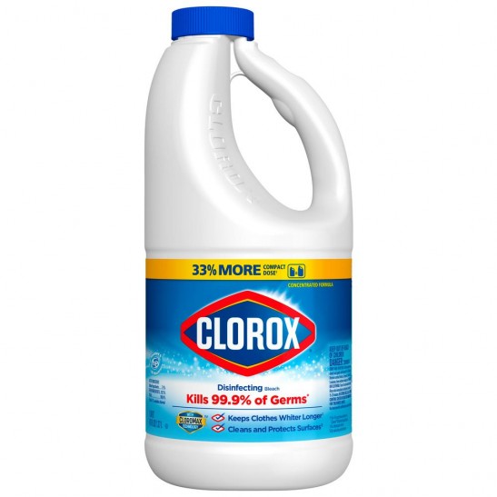 clorox regular concentrated liquid disinfecting bleach cleaner | 43 oz.