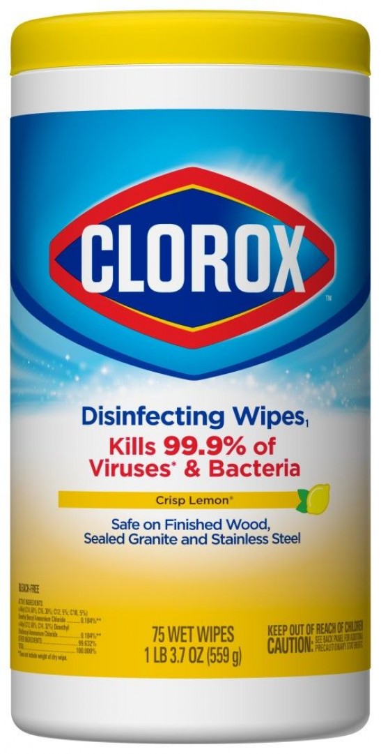 clorox disinfecting bleach-free cleaning wipes - 75 ct