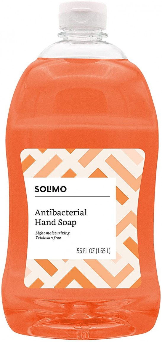 solimo antibacterial liquid hand soap refill | 56 fluid ounces
