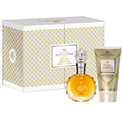 marina de bourbon royal marina diamond 3pc gift set edp 3.4 oz 100 ml