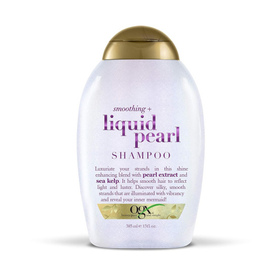 ogx smoothing + liquid pearl shampoo| 13 fl oz