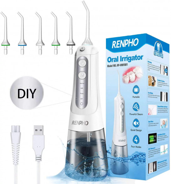 RENPHO Cordless Water Flosser, Portable Ultra Oral Irrigator
