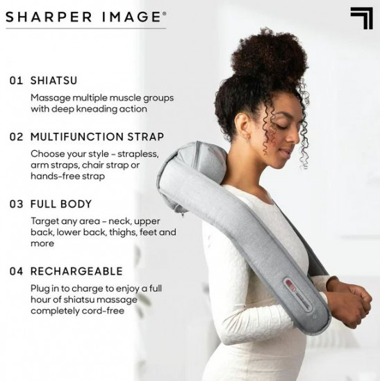 Sharper Image Shiatsu Full Body Multifunction Cordless Massager for Neck  and Back