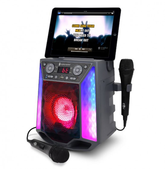 Singing Machine Shine Duets with Voice Assistant Bluetooth Stand