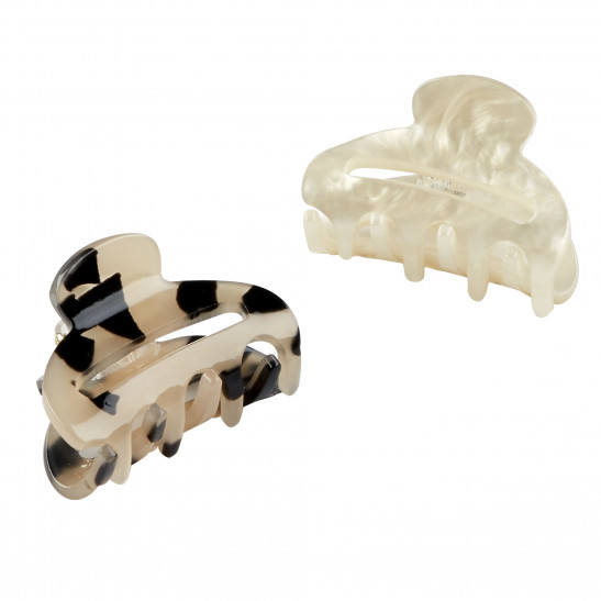 Tayshia by Scunci Classic Cutout Small Hair Clips, Assorted Colors, 2ct