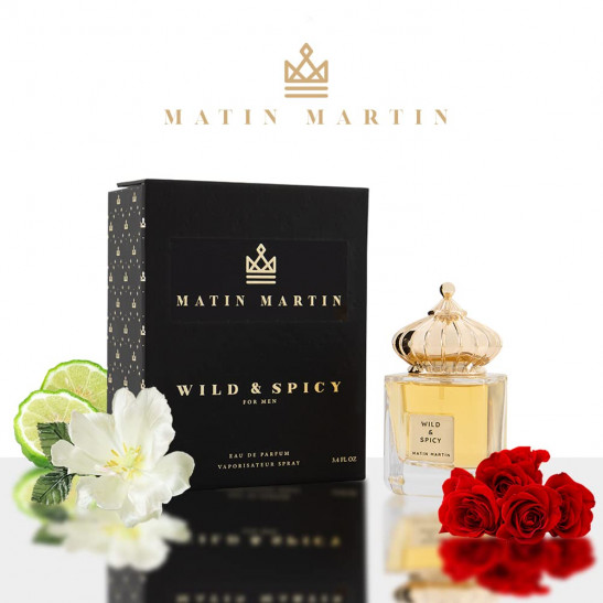 wild & spicy edp 3.4 oz 100 ml men by matin martin