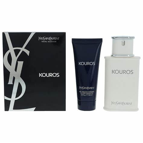 yves saint laurent kouros gift set 2pc edt 3.3 oz