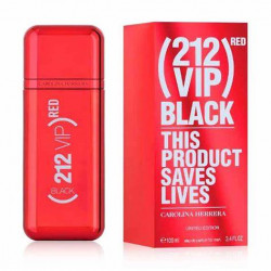 212 VIP Black Red 3.4 Oz 100 Ml Men EDP "Limited Edition" By Carolina Herrera