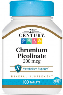 21st Century Chromium Picolinate 200 Mcg Tablets