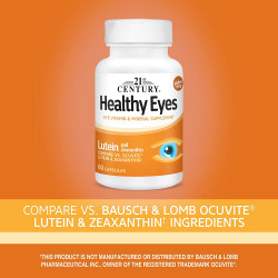 21st Century Healthy Eyes Lutein y ceaxantina cápsulas, 60 unidades