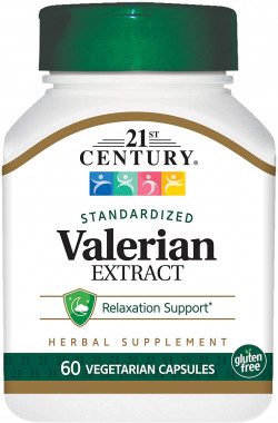 21st Century Valerian Extract Veg Capsules, 60 Count
