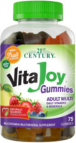 21st Century Vitajoy Multi Gummies, Orange, Cherry And Strawberry, 75 Count