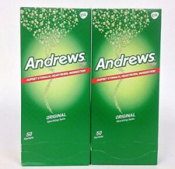 Andrews Salts Original Instant Relief from Upset Stomach, Heartburn, Indigetsion- 50 sachets
